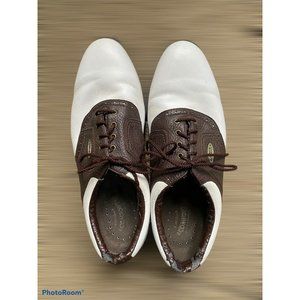 Men’s Footjoy Comfort White And Brown‎ Style 57703 Size 12 M